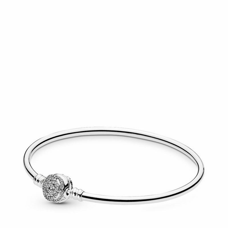 Pandora Disneyr Beauty & The Beast Bangle Bracelet - Sterling Silver/Cubic Zirconia - Canada | ZY905